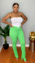 Rebel Stacked Pants -Mint Green