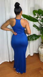 Lola Comfy Maxi Dress -Blue